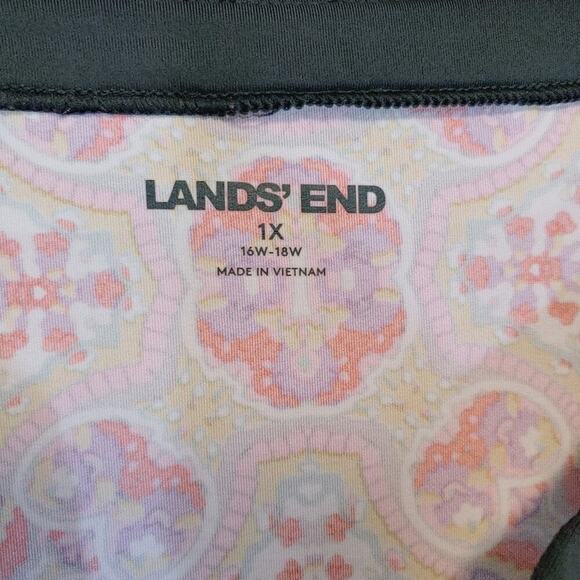 Lands' End Women's Quick Dry Mandala Print Shift Dress Plus Size 1X - Picture 5 of 9